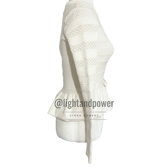 Valentino White Peplum Jacket XS EUC - Picture 6 of 9